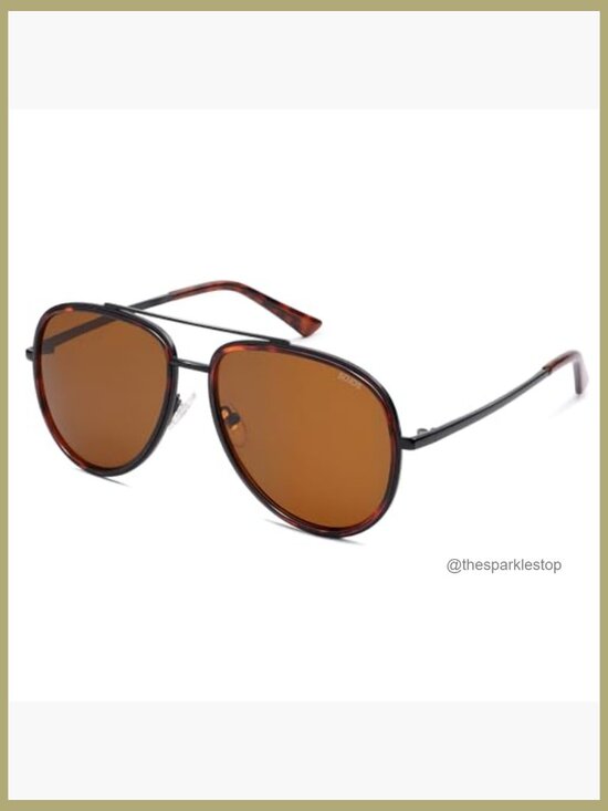 Metal Frame Polarized Aviator Sunglasses UV400 Protection Unisex